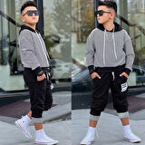 Çizgili Good Luck Erkek Tarz 2'li Takım - 4/12 Yaş - 31540