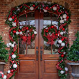 YEŞİL GARLAND YEŞİL ÇAM DALI YILBAŞI SÜSLERİ VIP 2.50 METRE 22 CM ÇAP GREEN GARLAND DECOR CHRİSTMAS