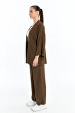 Kadın Bürümcük Kimono Pantolon Takım