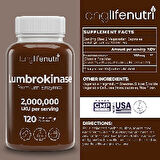 Lumbrokinase 2,000,000 LKU - 120 Veg. Kapsül