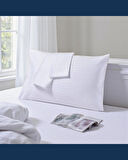 Solivane Otel Tipi Lüks Yastık Kılıfı | 83 Tel Pamuk Saten Çizgili Kumaş | Queen Size 60x80