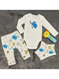 Bebek Pijama Takımı %100 Pamuk Şapka Zıbın Pantalon Kız - Erkek 1.0 TOG : 20 ila 24°C