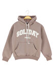 Kız Çocuk Sweatshirt Kapüşonlu Polarlı