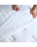 Çift Kişilik 180x200 Su Geçirmez Fitted Lastikli Yatak Koruyucu Alez | Kapitone Silikon Elyaf