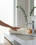 %100 Pamuk | Velune Banyo Havlusu 2'li Set | Kırık Beyaz | 80x160 | Otel Serisi