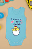 Pamuklu Halasının Tatlı Civcivi Baskılı Çıtçıt Body Zıbın