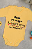%100 Pamuk Babanne Sevgisi Yumuşak Baskılı Omuz Çıt Çıt Zıbın