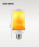 7W Alev Efektli Dekoratif Led Ampul - E27 Duy