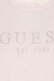 Kadın Önde Taşlı Logolu T-Shirt / Pembe  | M