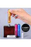 Taşınabilir Mini Doldurulabilir Parfüm Atomizer Doldurulabilir Parfüm Şişeleri Boş Küçük 5 ml 5 Adet