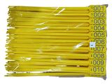 100 Adet Sarı Et Belirleme (Karkas) Kelepçesi 36cm