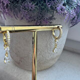 Masaliko Sallantılı Gümüş Küpe Ms3187, 925 Ayar Gümüş,  İthal Ürün