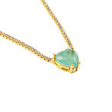 Masaliko Flemen S 2 Kalp Su Yolu Gümüş Kolye Ms3309, 925 Ayar Kadın Gümüş Kolye, Tennis Kolye