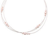 Masaliko İnci Şık Gümüş Kolye Ms3318, 925 Ayar Kadın Gümüş, Rodyum Kaplama