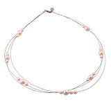 Masaliko İnci Şık Gümüş Kolye Ms3318, 925 Ayar Kadın Gümüş, Rodyum Kaplama