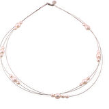 Masaliko İnci Şık Gümüş Kolye Ms3318, 925 Ayar Kadın Gümüş, Rodyum Kaplama