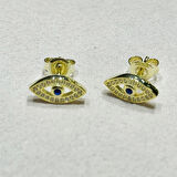 Masaliko Bendo 10 Göz Gümüş Küpe Ms3680, 925 Ayar Gümüş, Altın Kaplama