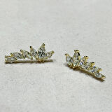 Masaliko Bendo 11 Gümüş Küpe Ms3681, 925 Ayar Kadın Gümüş Küpe, ,İthal Ürün