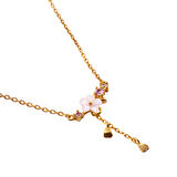 Masaliko Siu Çiçek Gümüş Kolye Ms3773, 925 Ayar Kadın Gümüş Kolye, İthal Ürün, Altın Kaplama