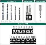 HYCHIKA BETTER TOOLS FOR BETTER LIFE 12 V akülü matkap, maksimum 30 Nm tork, 1,5 Ah akülü, 1 saatte hızlı şarj, 4 adet düz matkap ucu, 6 adet spiral matkap ucu, 6 adet vidalama ucu, 5 adet lokma anahtar ucu, taşıma çantası.