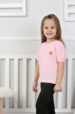 Kız Çocuk T-Shirt Papatya Nakışlı