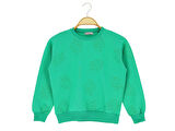Kız Çocuk Sweatshirt Yaprak Baskılı