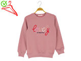 Kız çocuk Sweatshirt Lovely Baskılı