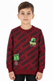 Erkek Çocuk Sweatshirt Minecraft Baskılı