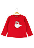 Kız Çocuk Bluz 2 İplik Şardonlu Baskılı Noellik