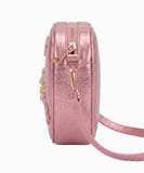Chocogirl Shiny Heart Deri Lila Renk Kız Çocuk Çantası