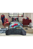 Özdilek Disney Ranforce Tek Kişilik Yatak Örtüsü Gri Spiderman Street