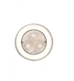 Ledli lamba, gömme montaj, paslanmaz çelik çerçeveli. 12V. Ø 70 mm. Mavi