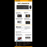 A4-tech Km-72620d Usb Standart Türkçe Q Klavye/mouse Set