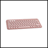 Logıtech K380s, Pebble Keys 2,  Rose, 920-011861, Bluetooth, Türkçe, Q, Multimedya, Mini Klavye