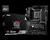 ONTECH - Msı B550-a Pro Ddr4 3200mhz 1xhdmı 1xdp 2xm.2 Usb 3.2 Atx Am4 (3.nesil İşlemci Uyumlu)