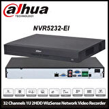Dahua  Nvr5232-eı, 32kanal, 12mpix, H265+, 2 Hdd Desteği, 1080p Kayıt, 320mbps Bant Genişliği, Nvr