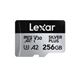 ONTECH - 256gb Lexar Lmssıpl256g-bnang Hıgh-performance Sılver Plus Mıcrosdxc Uhs-ı Up To 205mb/s Read 150mb/s Wrıte C10 A2 V30