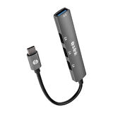 S-lınk Sw-u324, Type-c To 3xusb 2.0, 1xusb3.0, Metal, Usb Hub