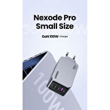 ONTECH - Ugreen Nexode Pro 100w Gan Hızlı Şarj Cihazı Type-c Qc Pd 2xusb-c, 1xusb-a Uzay Grisi 25874