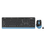 ONTECH - A4 Tech Fg1035 Mavi Q Mm 2.4g Kablosuz Klavye Mouse Set
