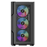 ONTECH - 1st Player Trılobıte T7 Siyah 650w 80+ Argb 4x12cm Fan Temperli Cam Mesh Usb 3.0 Atx Kasa