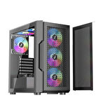 ONTECH - 1st Player Trılobıte T7 Siyah 650w 80+ Argb 4x12cm Fan Temperli Cam Mesh Usb 3.0 Atx Kasa