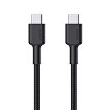 ONTECH - Aukey Cb-cd45-bk Pd Naylon Örgülü Type-c Type-c Şarj Kablosu 0.9mt