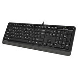 ONTECH - A4 Tech Fk10 Q Tr Mm Gri/siyah Usb Kablolu Klavye