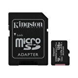 Kıngston Sdcs2/128gb, Canvas, Cl10, 100mb/s, Microsd Kart Bellek (sd Adaptörlü)