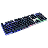 ONTECH - Frısby Fk-g508Qu Usb Q Tr 3 Renklı Işıklı Kablolu Klavye
