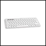 Logıtech K380s, Pebble Keys 2,  Beyaz, 920-011860, Bluetooth, Türkçe, Q, Multimedya, Mini Klavye