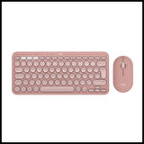 Logıtech Pebble 2 Combo, Rose, 920-012247, Bluetooth, Türkçe, Q, Multimedya, Mini Klavye Mouse Set
