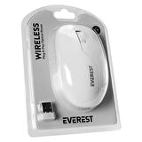 Everest Smw-973, Beyaz, Usb Nano 2,4g Kablosuz, 1200dpi, Optik, 4 Tuşlu, Mouse