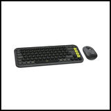 Logıtech Pop Icon Combo, Siyah-yeşil, 920-013075, Kablosuz, Türkçe Q, Klavye Mouse Set